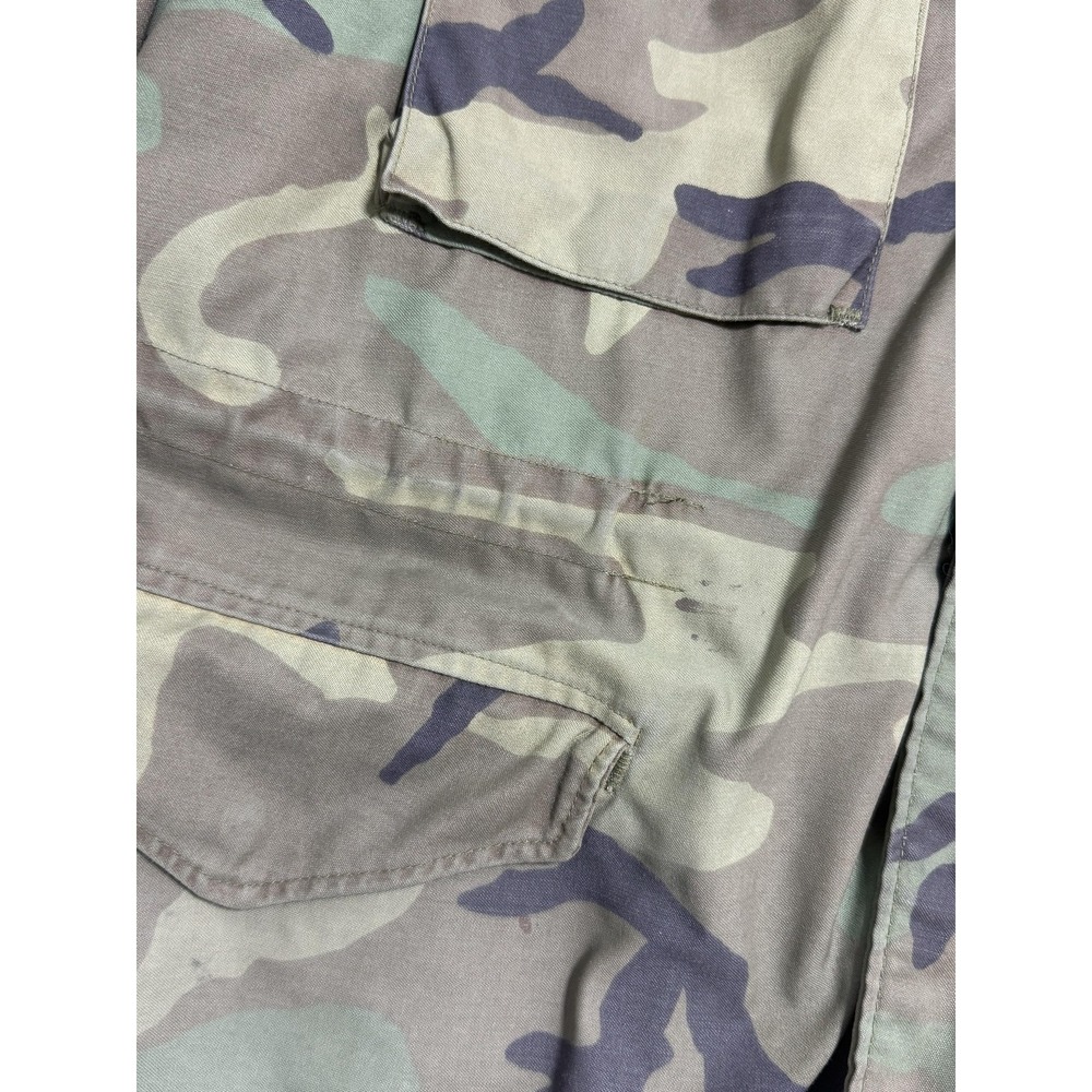 Vintage Alpha Industries M-65 Field Jacket Mens Medium Regular Woodland Camo 90s - Picture 5 of 7
